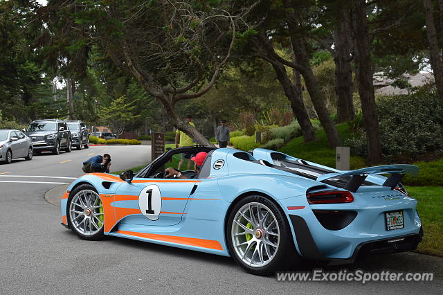Porsche 918 Spyder spotted in Pebble Beach, California