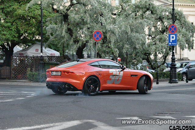 Jaguar F-Type spotted in Warsaw, Poland