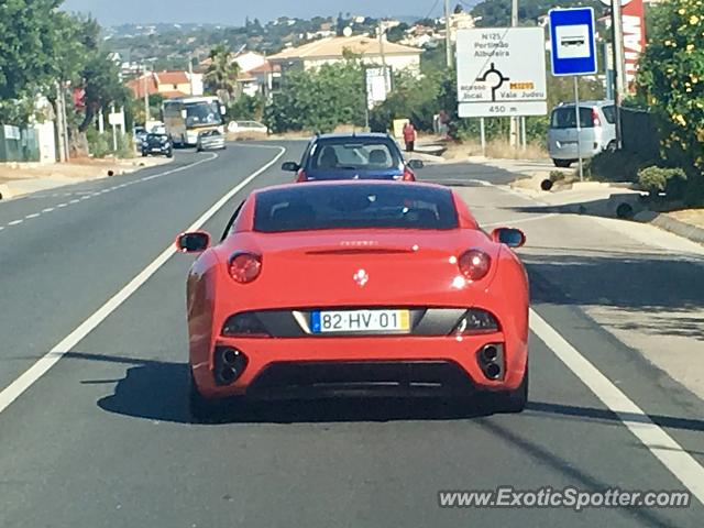 Ferrari California spotted in Vale Judeu, Portugal