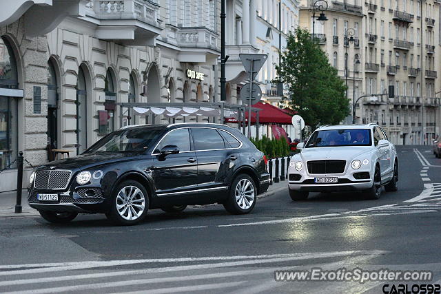 Bentley Bentayga spotted in Warsaw, Poland
