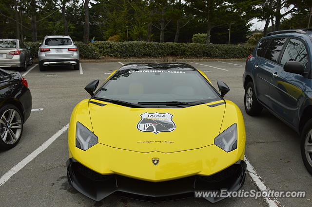 Lamborghini Aventador spotted in Pebble Beach, California