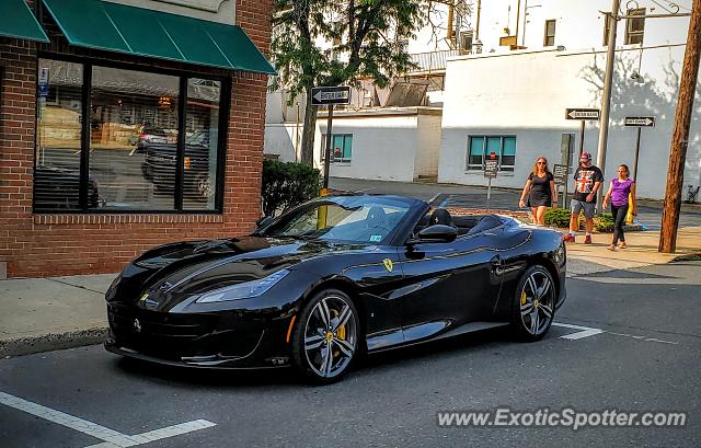 Ferrari Portofino spotted in Bernardsville, New Jersey