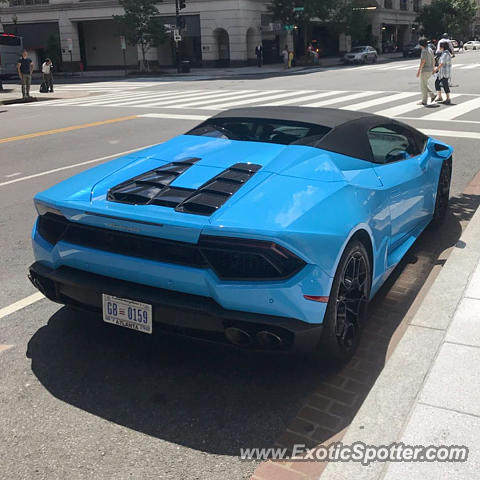 Lamborghini Huracan spotted in Washington DC, United States