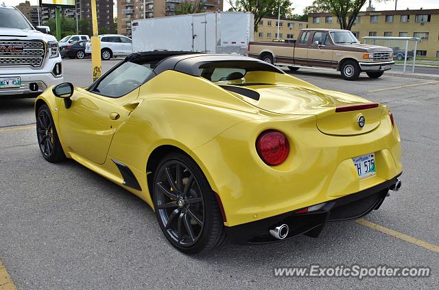 Alfa Romeo 4C spotted in Winnipeg, Canada