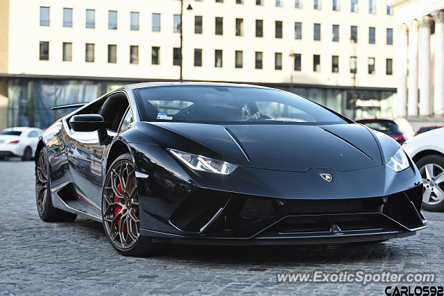 Lamborghini Huracan spotted in Warsaw, Poland
