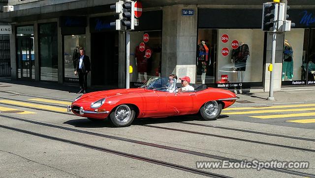 Jaguar E-Type spotted in Zürich, Switzerland