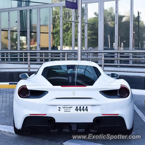 Ferrari 488 GTB spotted in Dubai, United Arab Emirates