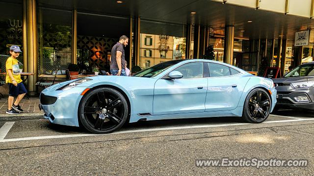 Fisker Karma spotted in Zurich, Switzerland