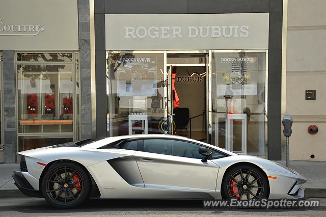 Lamborghini Aventador spotted in Beverly Hills, California
