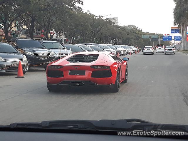 Lamborghini Aventador spotted in Jakarta, Indonesia