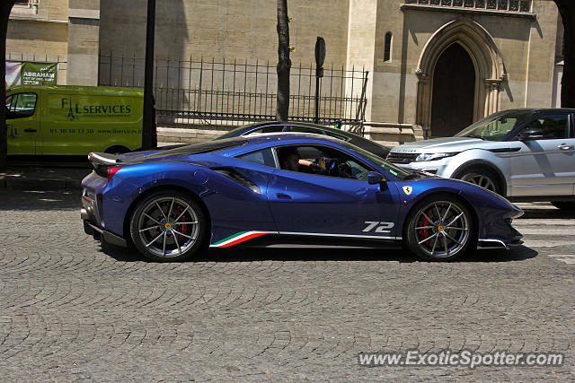 Ferrari 488 GTB spotted in Paris, France