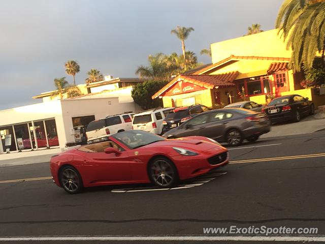 Ferrari California spotted in La Jolla, California