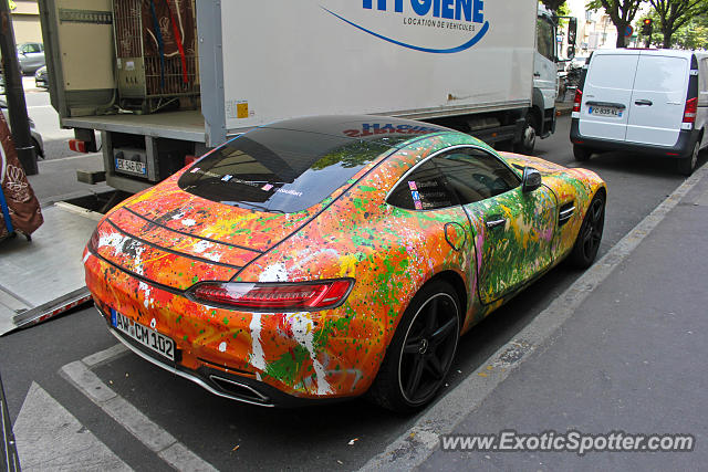 Mercedes AMG GT spotted in Paris, France