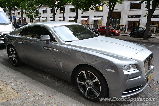 Rolls-Royce Wraith spotted in Paris, France