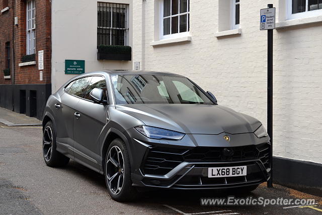 Lamborghini Urus spotted in London, United Kingdom