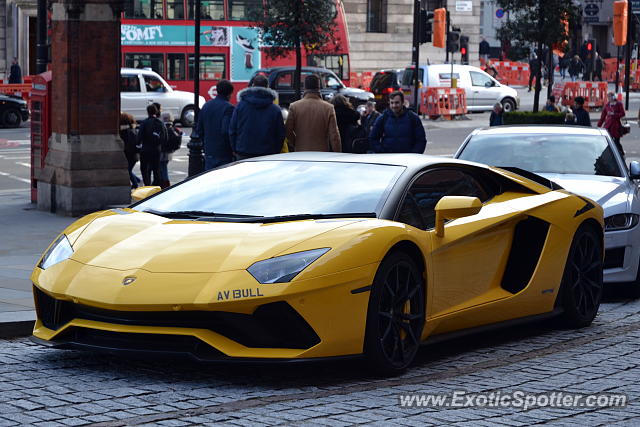 Lamborghini Aventador spotted in London, United Kingdom