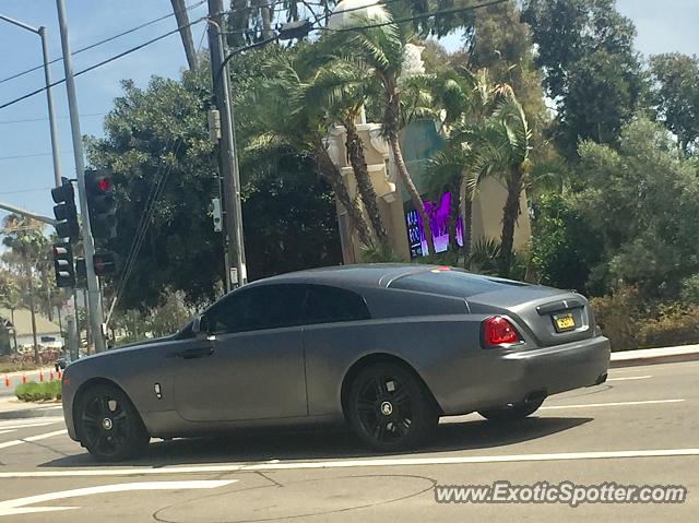 Rolls-Royce Wraith spotted in Solana Beach, California