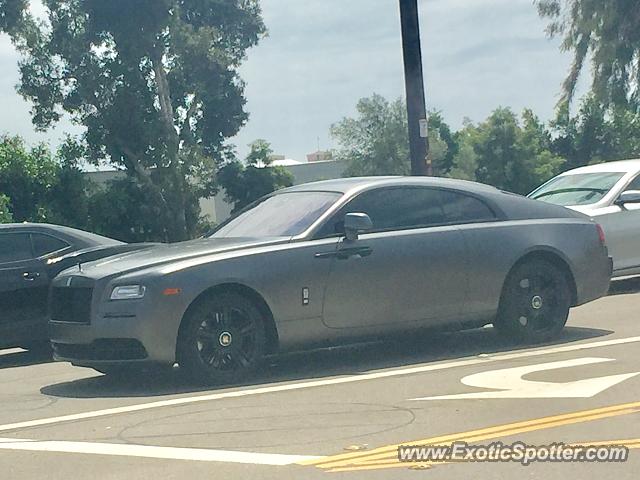 Rolls-Royce Wraith spotted in Solana Beach, California