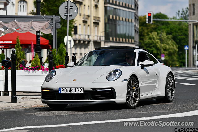 Porsche 911 spotted in Warsaw, Poland