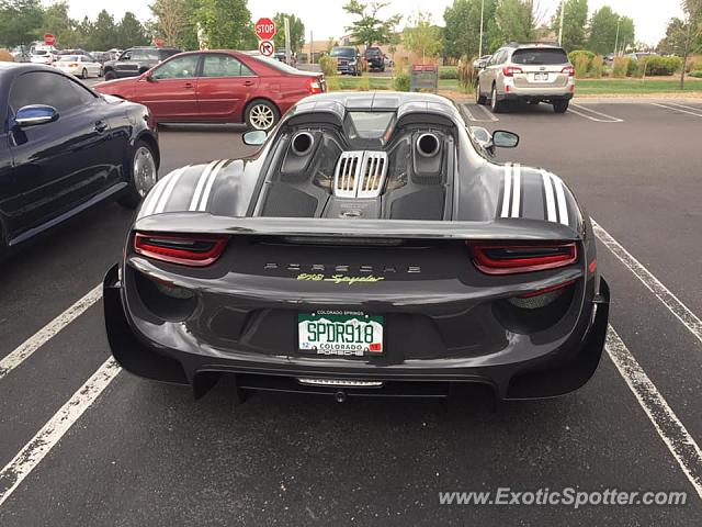 Porsche 918 Spyder spotted in Vail, Colorado