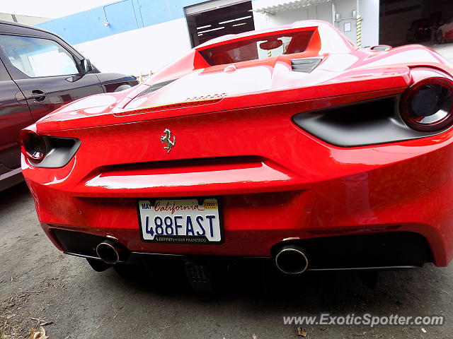 Ferrari 488 GTB spotted in Fremont, United States