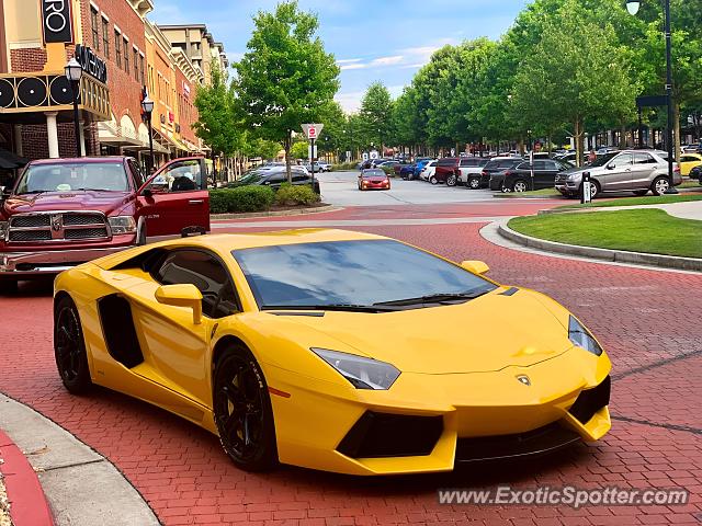 Lamborghini Aventador spotted in Brookhaven, Georgia