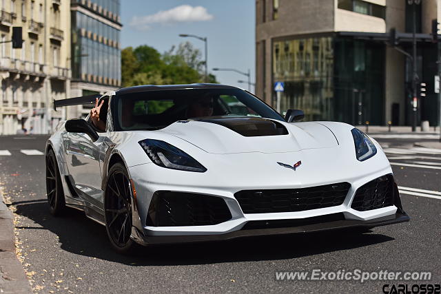 Chevrolet Corvette ZR1 spotted in Warsaw, Poland