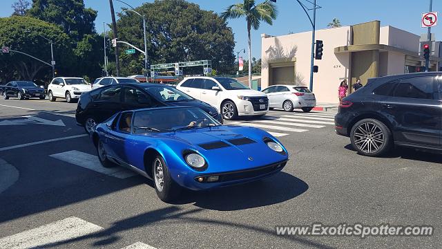 Lamborghini Miura spotted in Beverly Hills, California