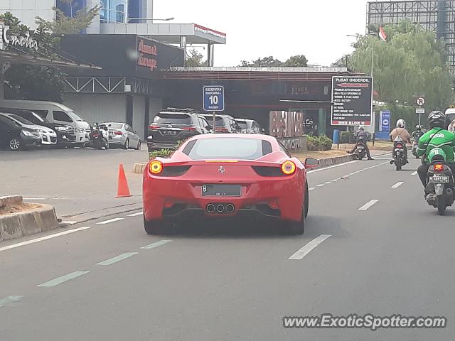 Ferrari 458 Italia spotted in Serpong, Indonesia