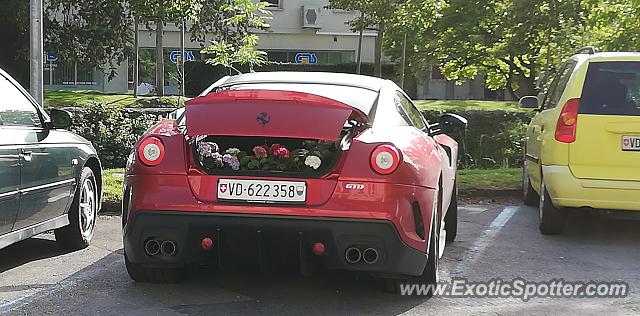 Ferrari 599GTO spotted in Aigle, Switzerland