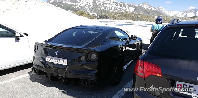Ferrari F12 spotted in Alps, Switzerland