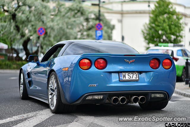 Chevrolet Corvette ZR1 spotted in Warsaw, Poland