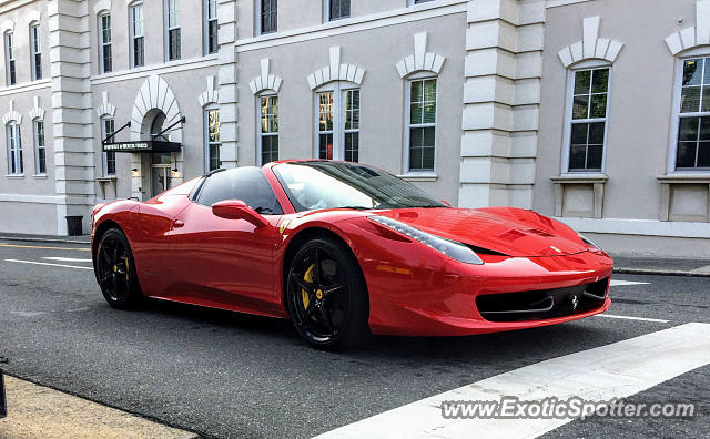 Ferrari 458 Italia spotted in Durham, North Carolina