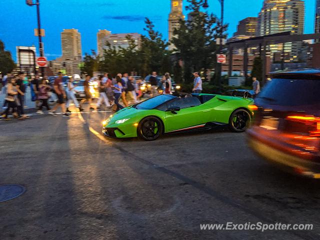 Lamborghini Huracan spotted in Boston, Massachusetts