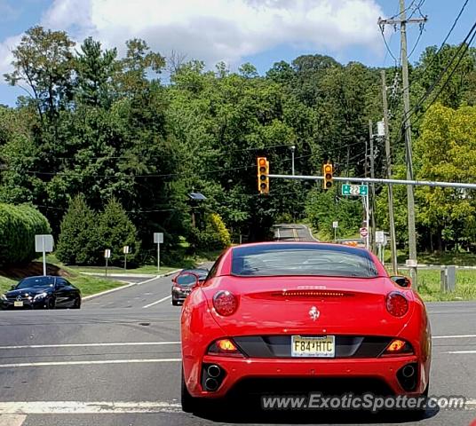 Ferrari California spotted in Bound Brook, New Jersey