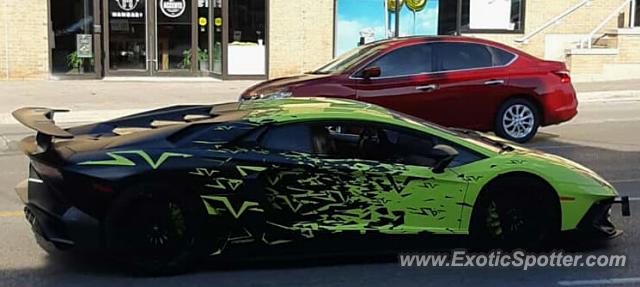 Lamborghini Aventador spotted in Jersey city, New Jersey