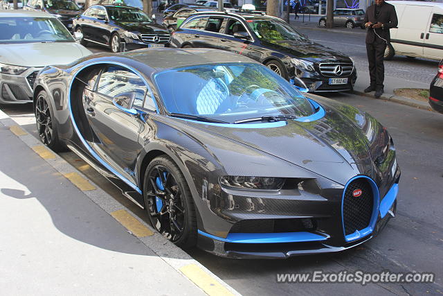 Bugatti Chiron spotted in Paris, France