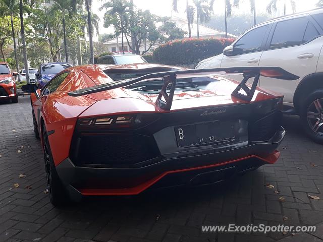 Lamborghini Aventador spotted in Jakarta, Indonesia