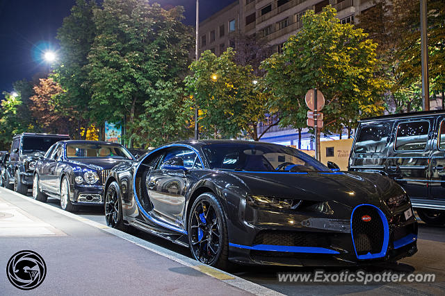 Bugatti Chiron spotted in Paris, France