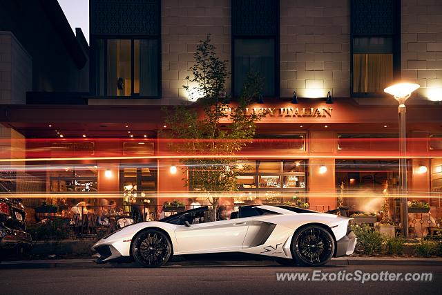 Lamborghini Aventador spotted in Cherry Creek, Colorado