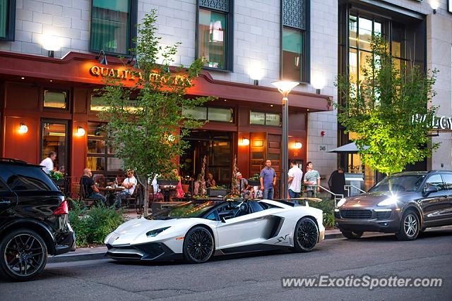 Lamborghini Aventador spotted in Cherry Creek, Colorado