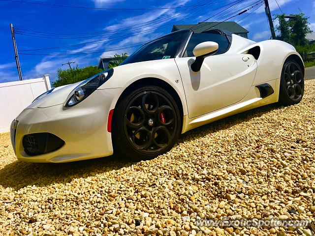 Alfa Romeo 4C spotted in Island Beach, New Jersey