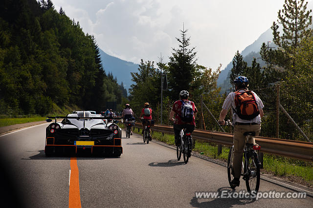 Pagani Huayra spotted in Airolo, Switzerland