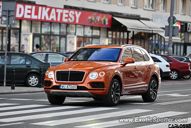 Bentley Bentayga spotted in Warsaw, Poland