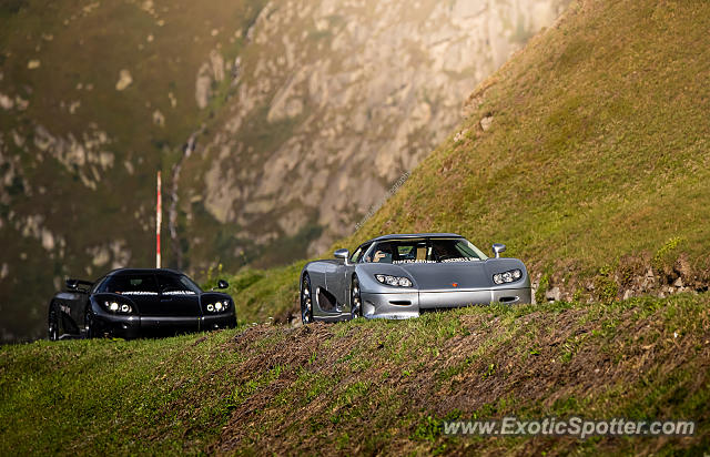 Koenigsegg CCR spotted in Oberalppass, Switzerland