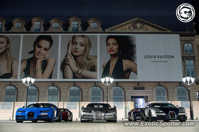 Bugatti Chiron spotted in Paris, France