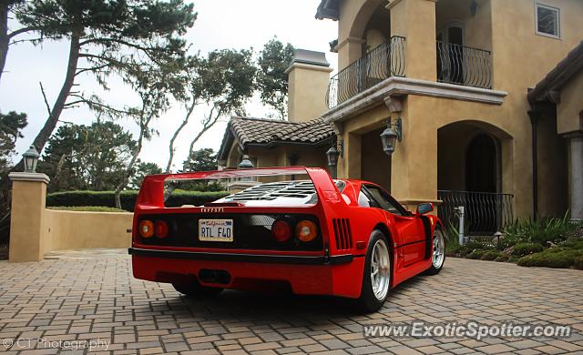 Ferrari F40 spotted in Pebble Beach, California