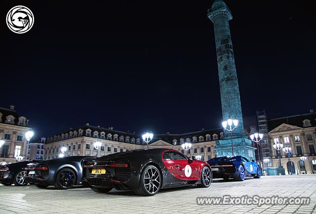 Bugatti Chiron spotted in Paris, France