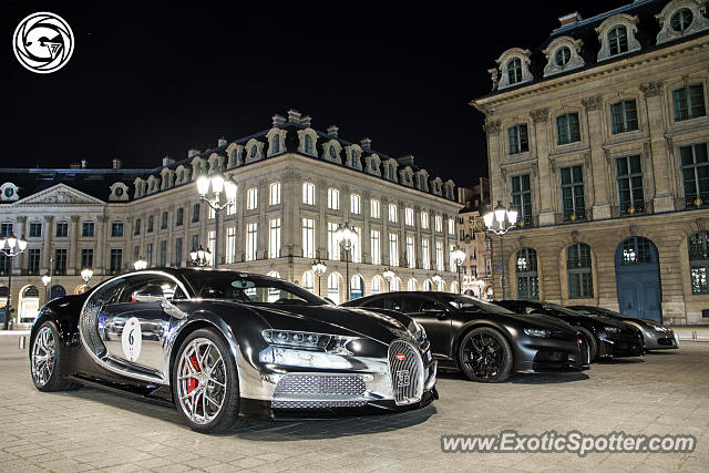 Bugatti Chiron spotted in Paris, France