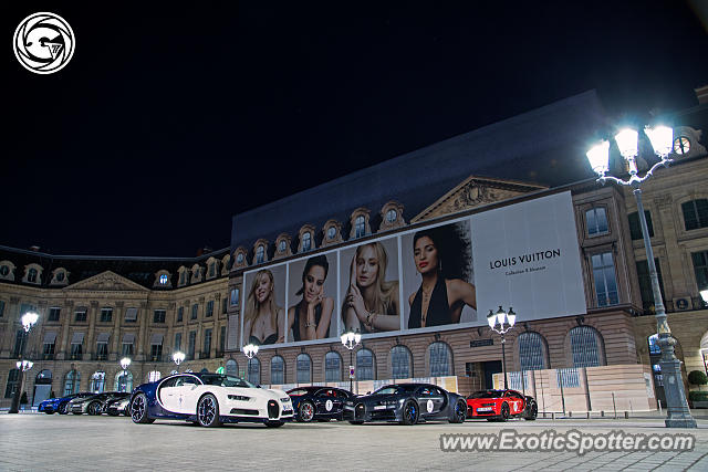 Bugatti Chiron spotted in Paris, France